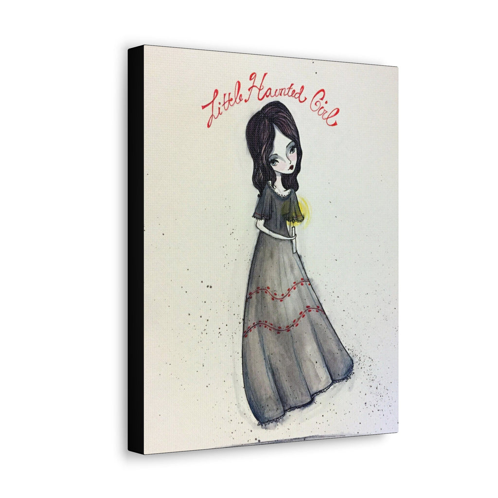 Little Haunted Girl · Canvas Print