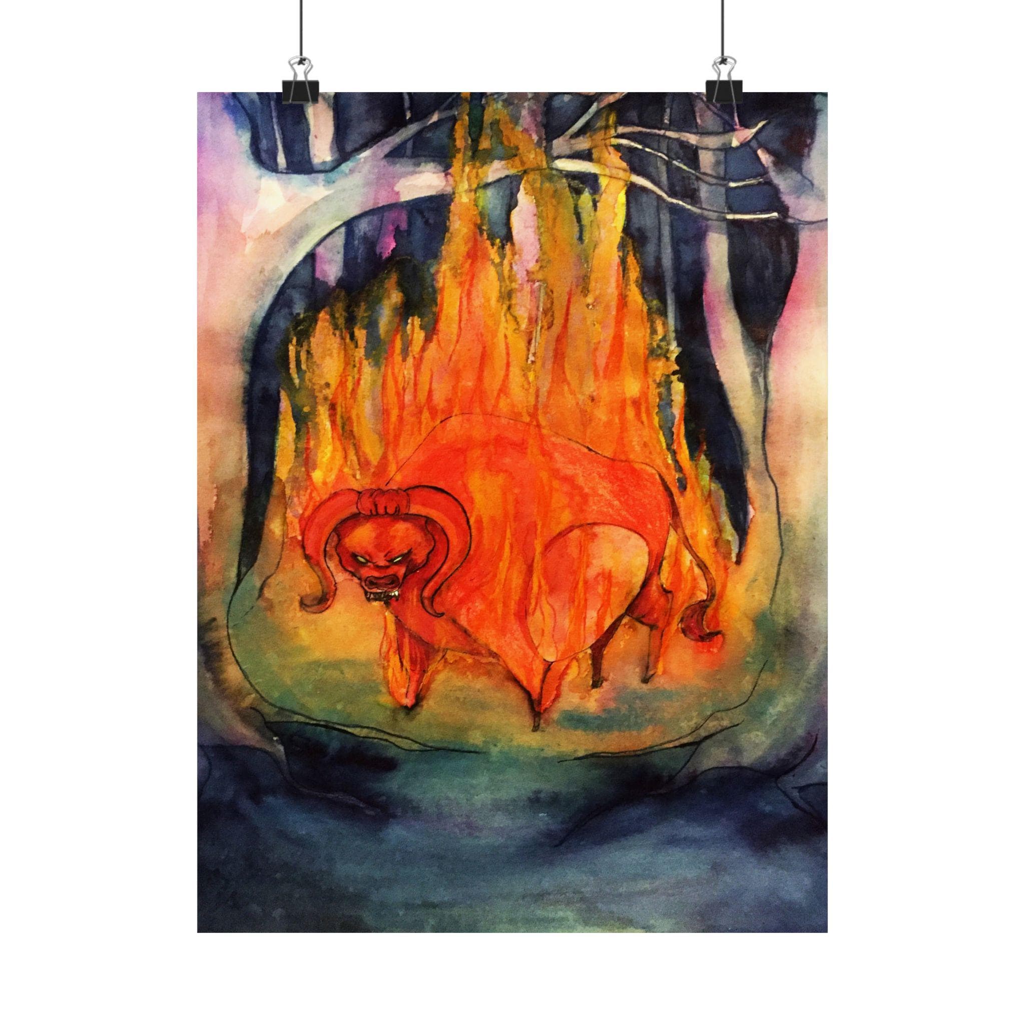 The Red Bull · Poster Print