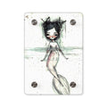 Watercolor Mermaid in Pink Acrylic Wall Art Panel · Acrylic Print