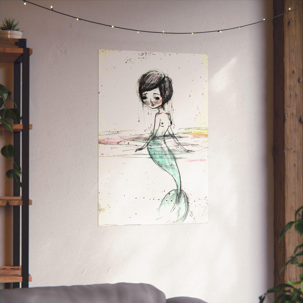 Watercolor Mermaid · Poster Print