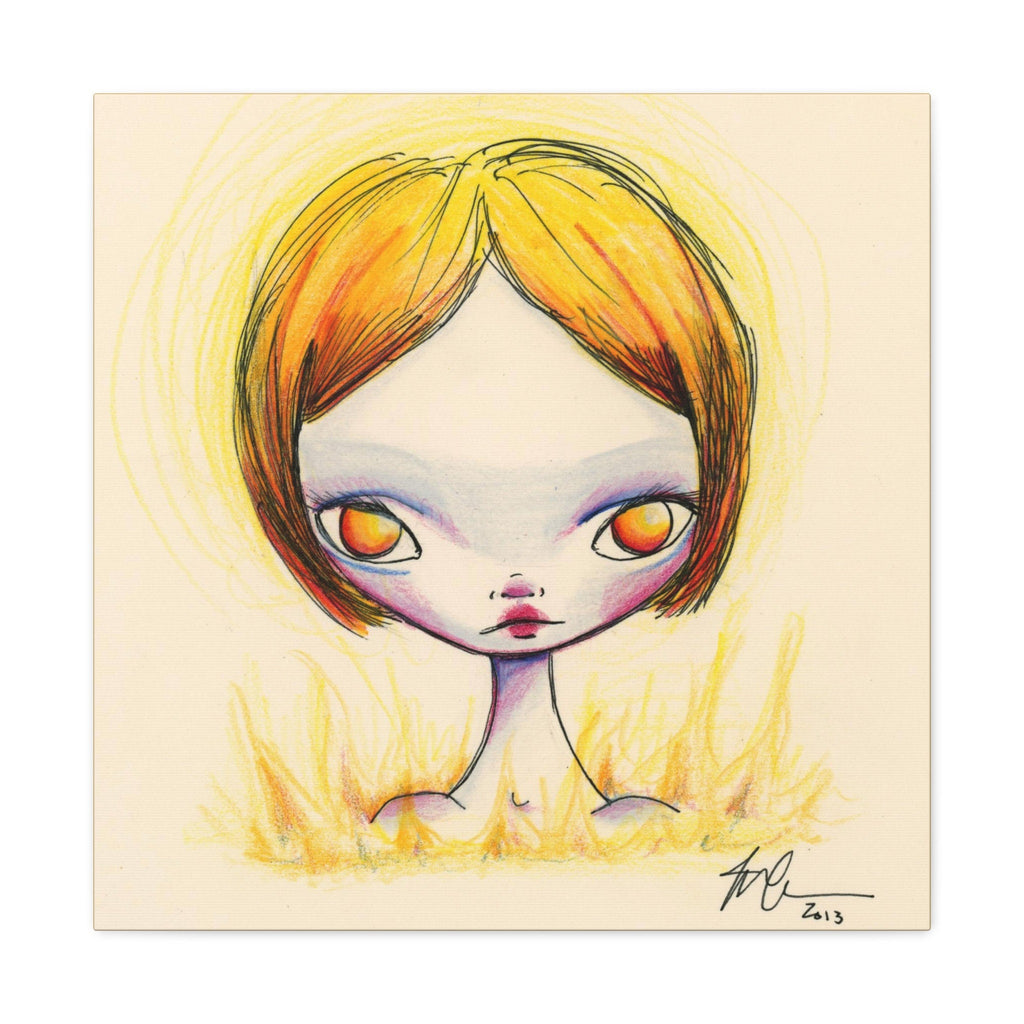 Fire Girl · Canvas Print