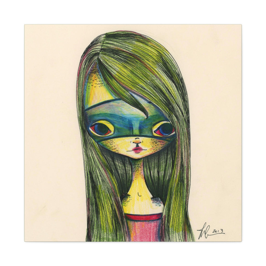 Green Girl · Canvas Print