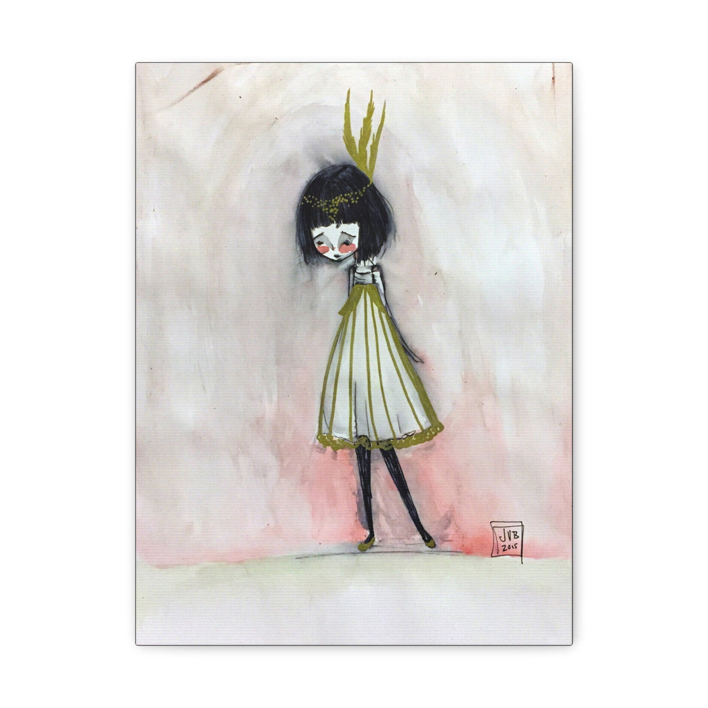 Golden Girl Flapper · Canvas Print