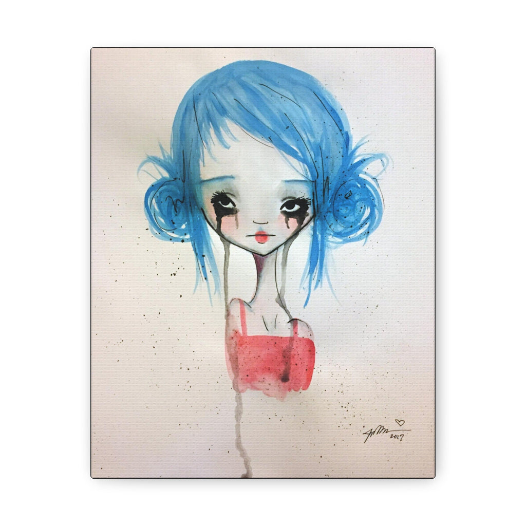 Blue Girl · Canvas Print