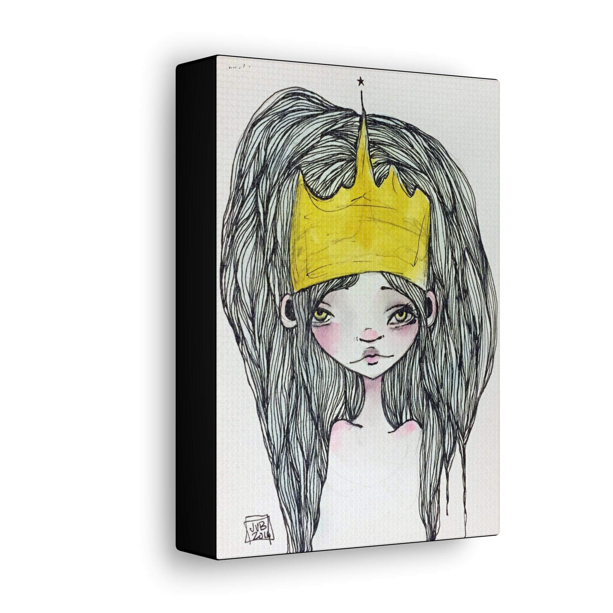 Crowned Princess · Canvas Print