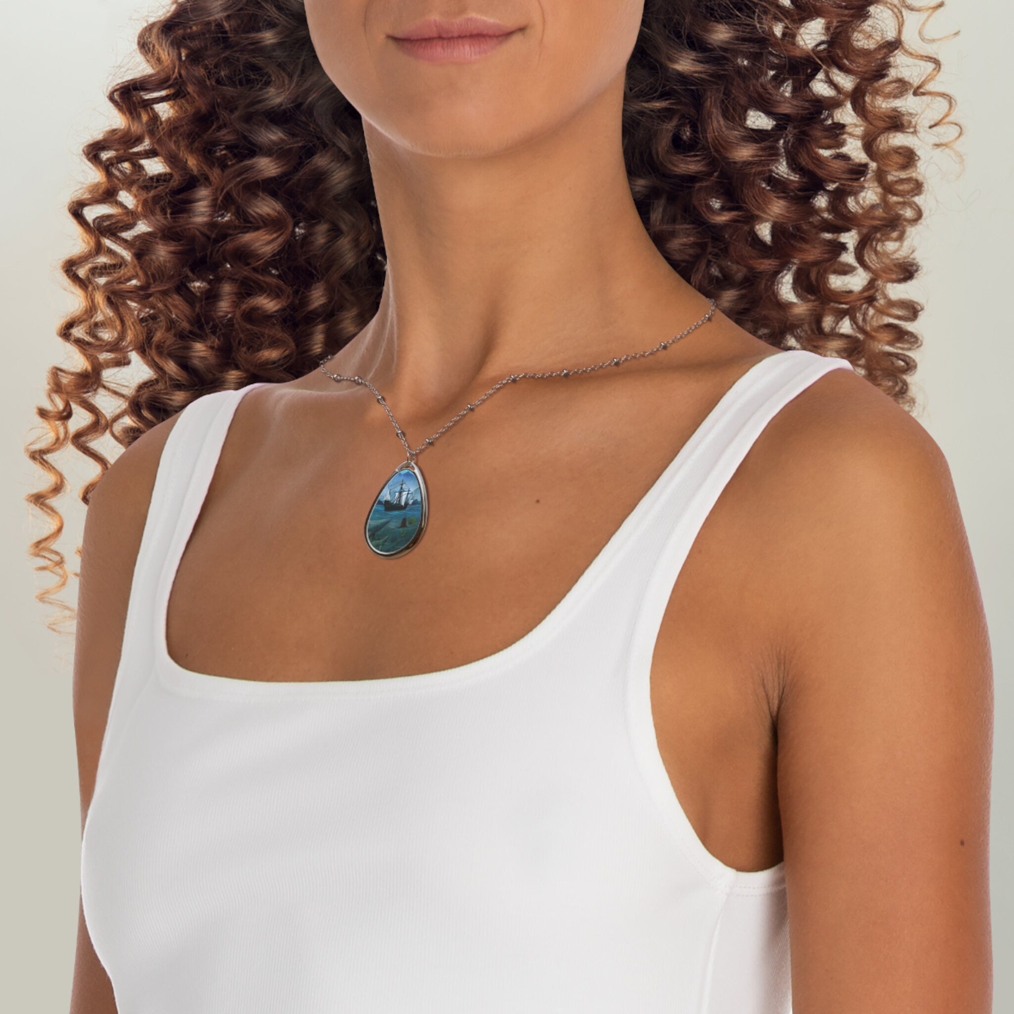 Little Mermaid and Ship · Necklace