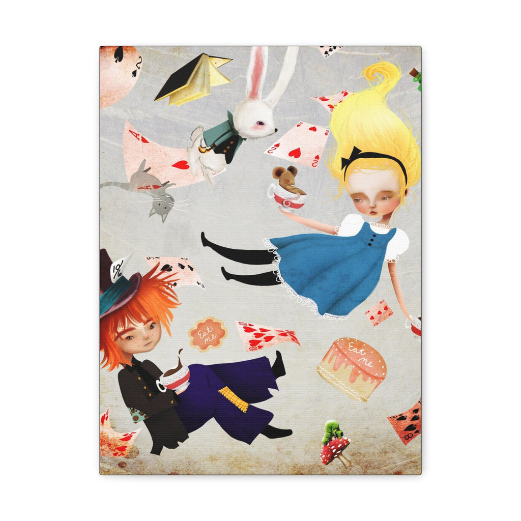 Alice and the Caterpillar · Canvas Print