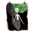 Mermaid in Green · Poster Print