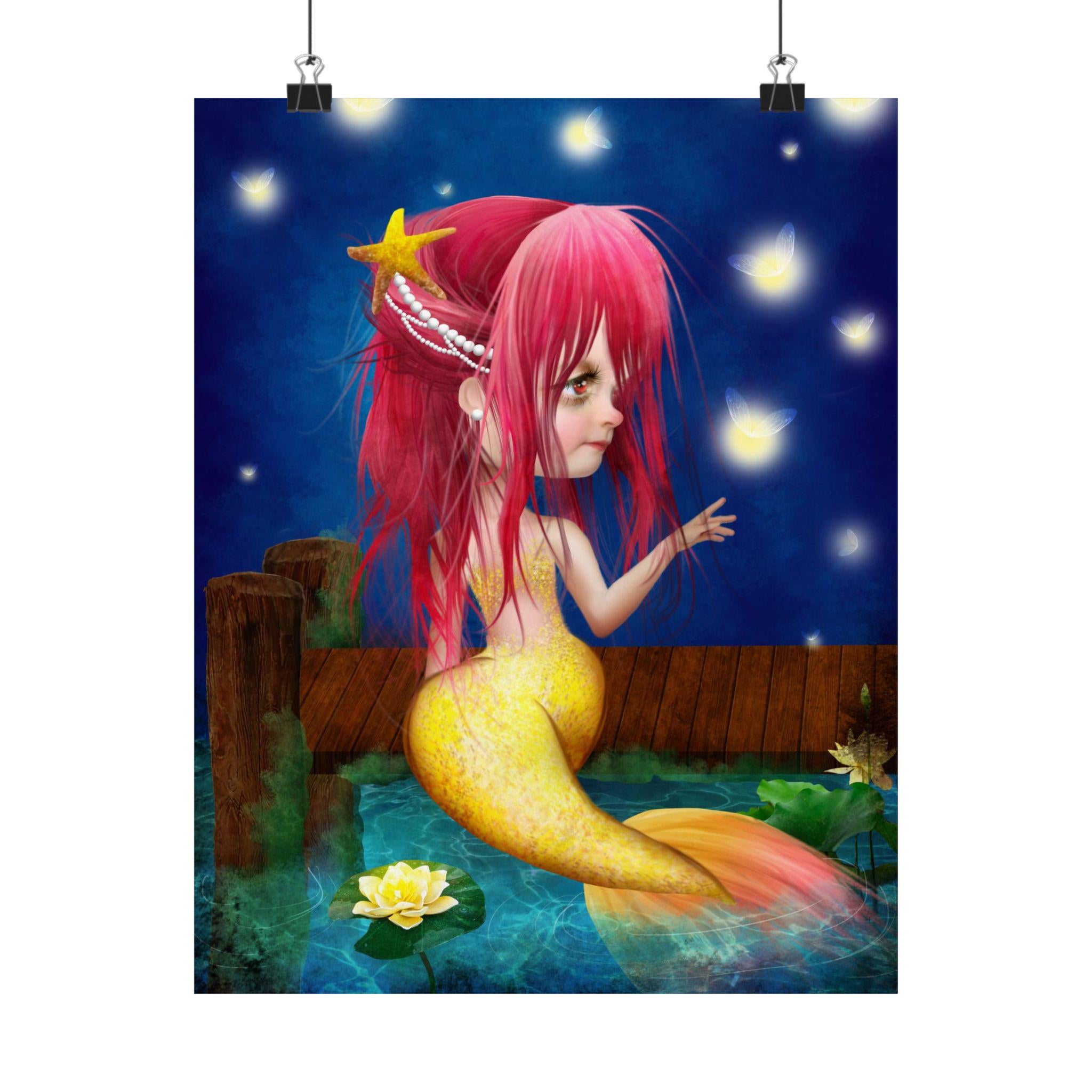 Midsummer Mermaid · Poster Print