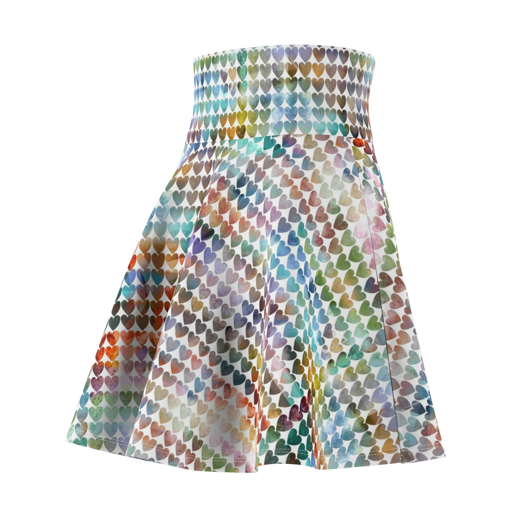 Rainbow Hearts Women's Skater Skirt · Apparel