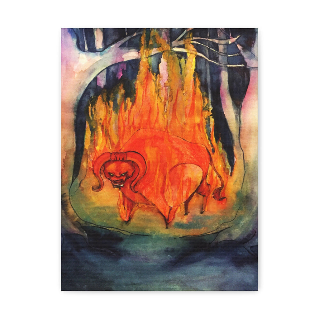 The Red Bull · Canvas Print