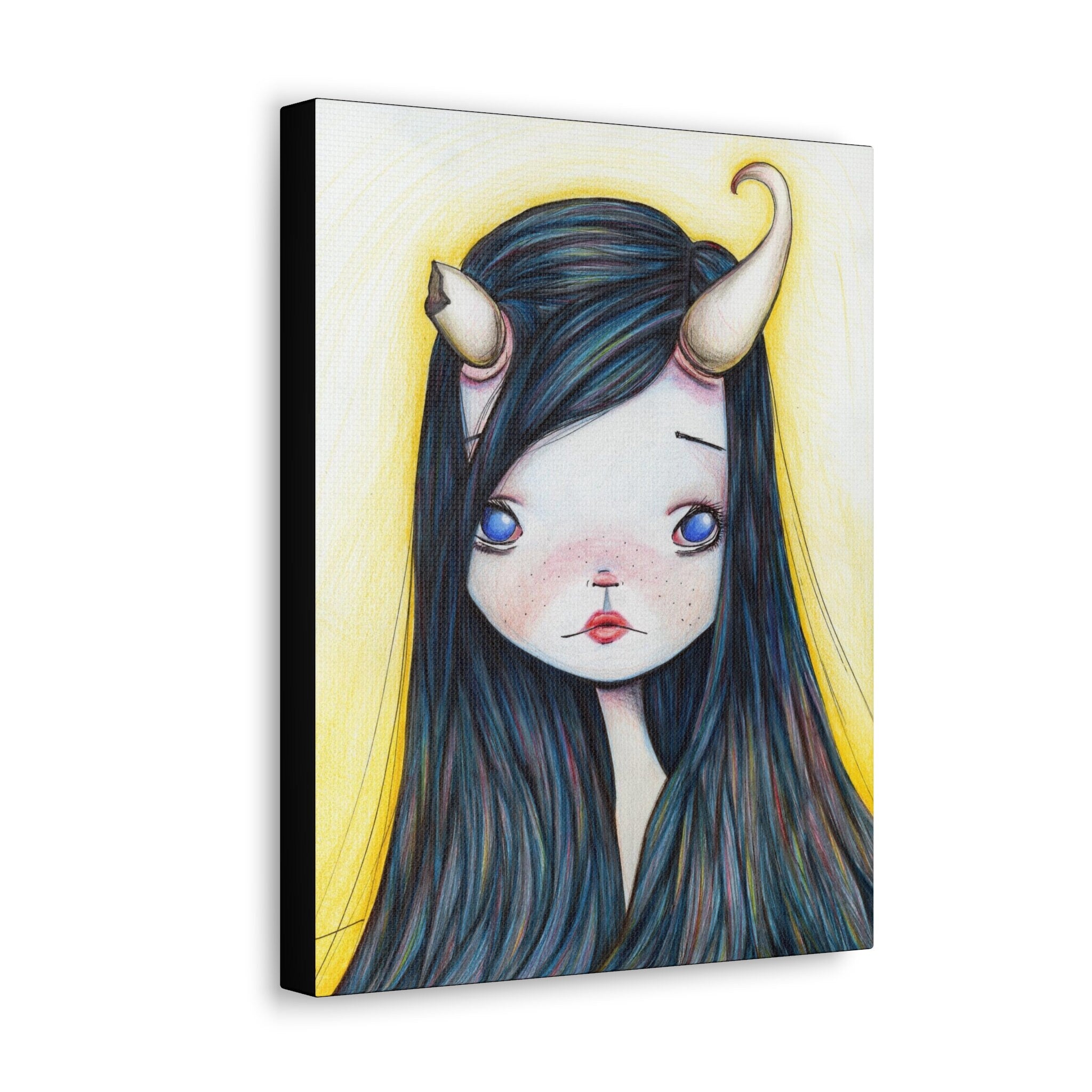 Lonely Girl · Canvas Print