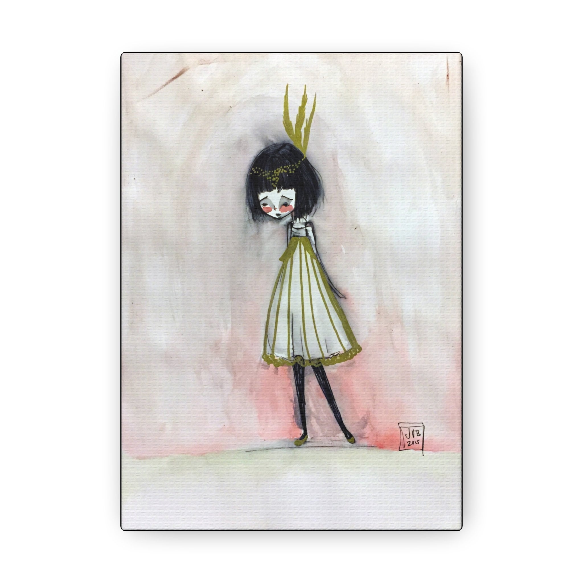Golden Girl Flapper · Canvas Print