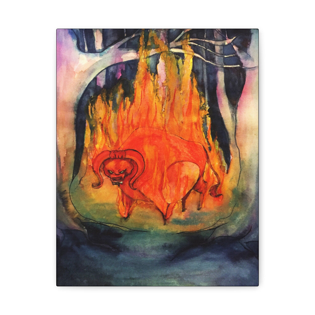 The Red Bull · Canvas Print