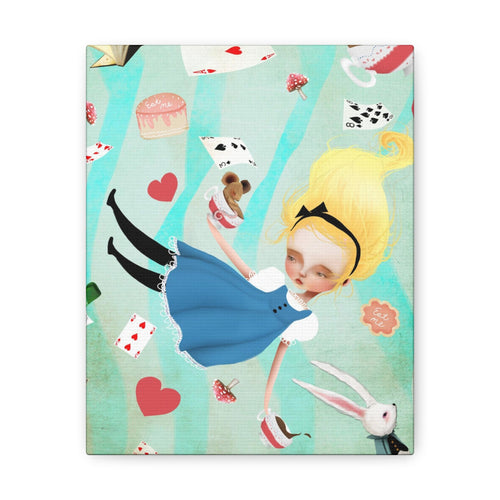 Alice Falling · Canvas Print