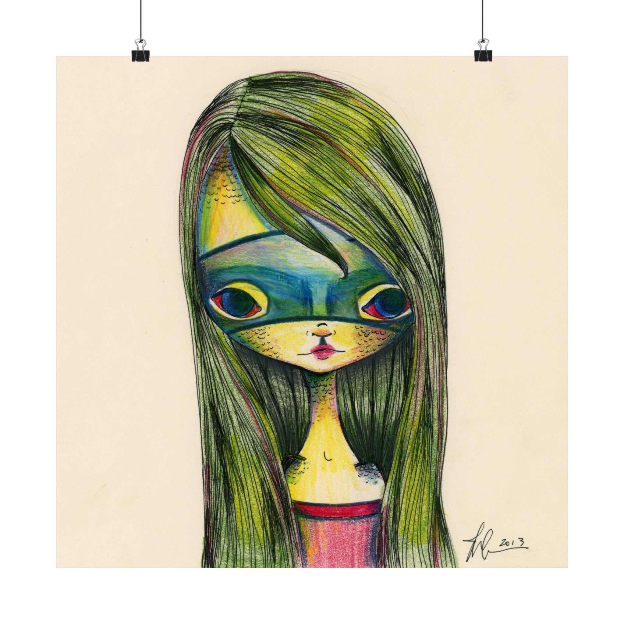 Green Girl · Poster Print