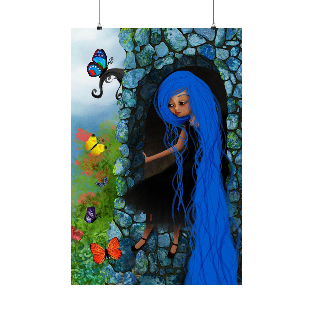 Rapunzel in her Tower · Poster Print