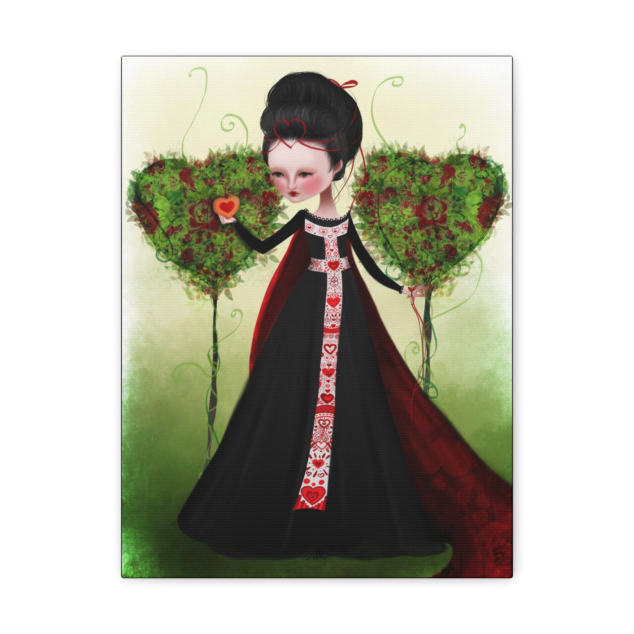 The Queen of Hearts · Canvas Print