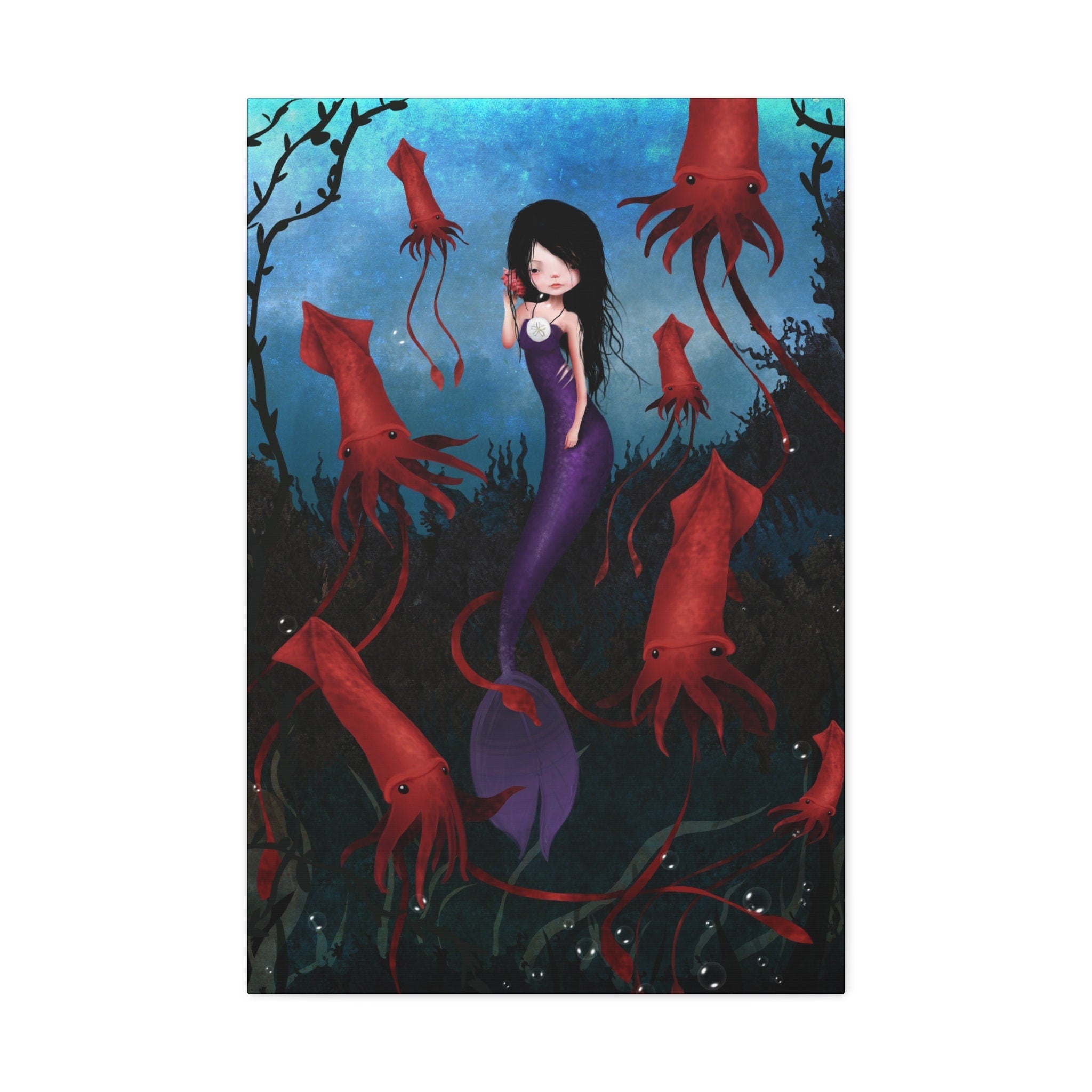 Purple Mermaid · Canvas Print