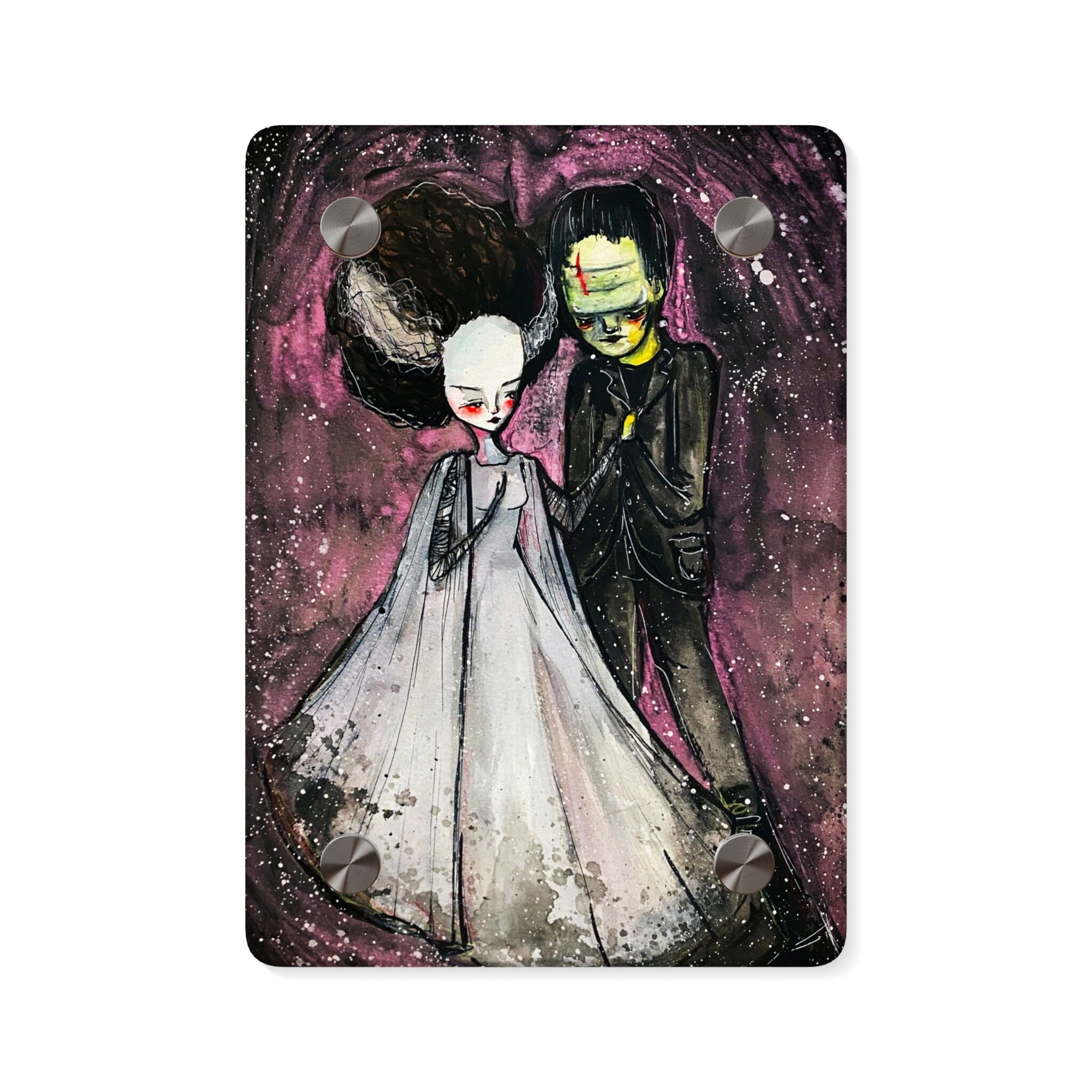 The Monster and His Bride Acrylic Wall Art Panel · Acrylic Print
