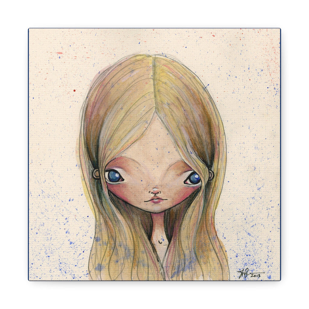 Blue Eyed Girl · Canvas Print