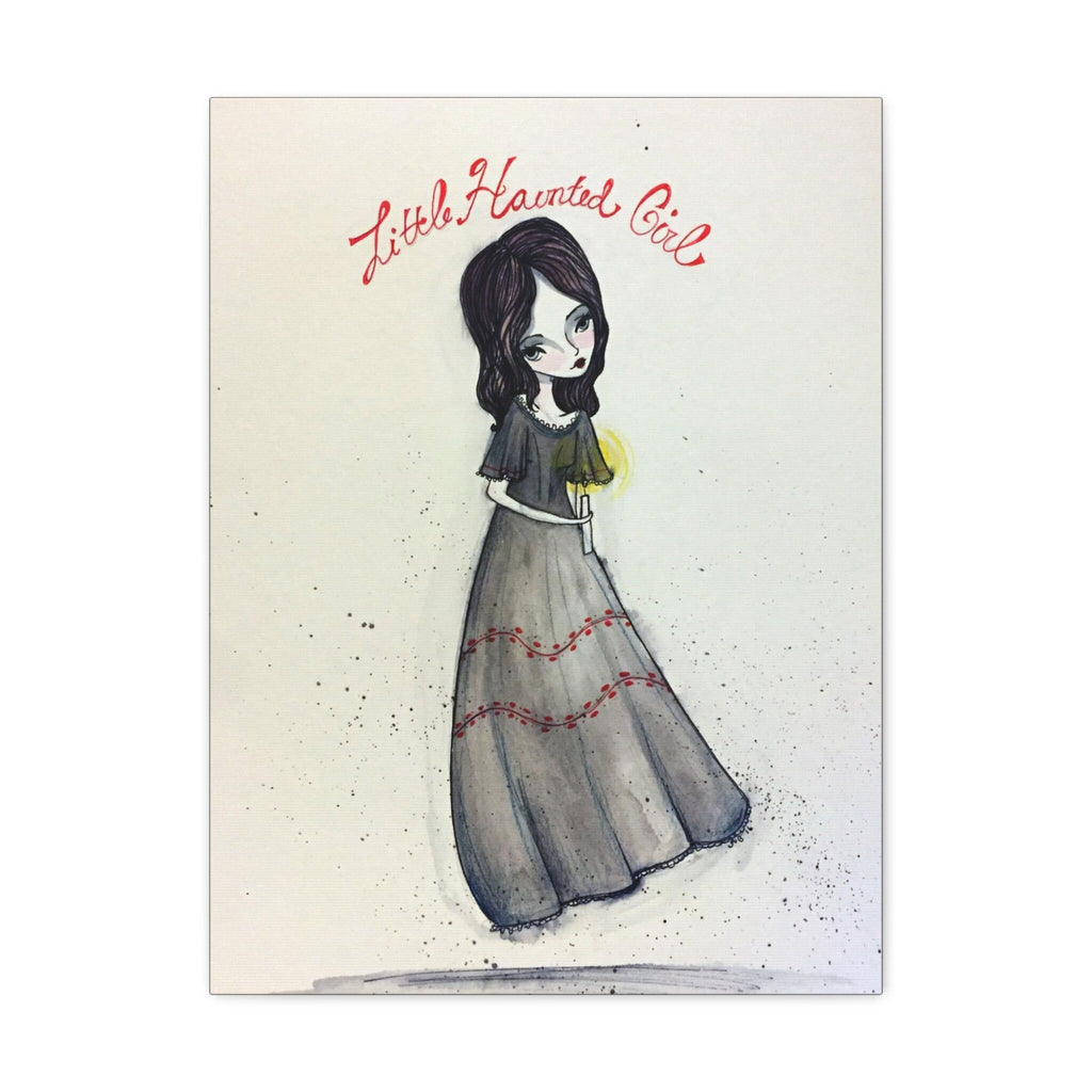 Little Haunted Girl · Canvas Print