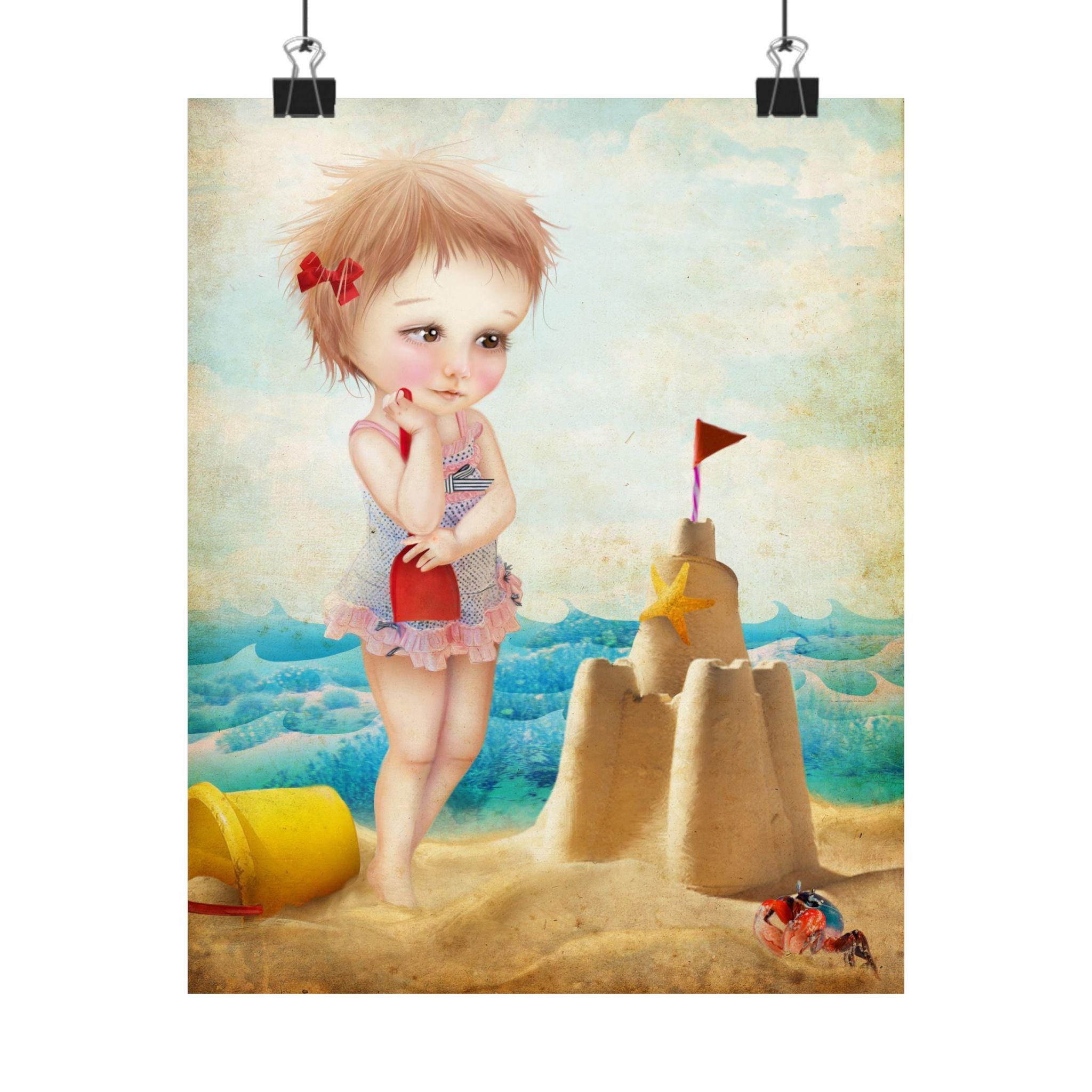 Samantha at the Shore · Poster Print