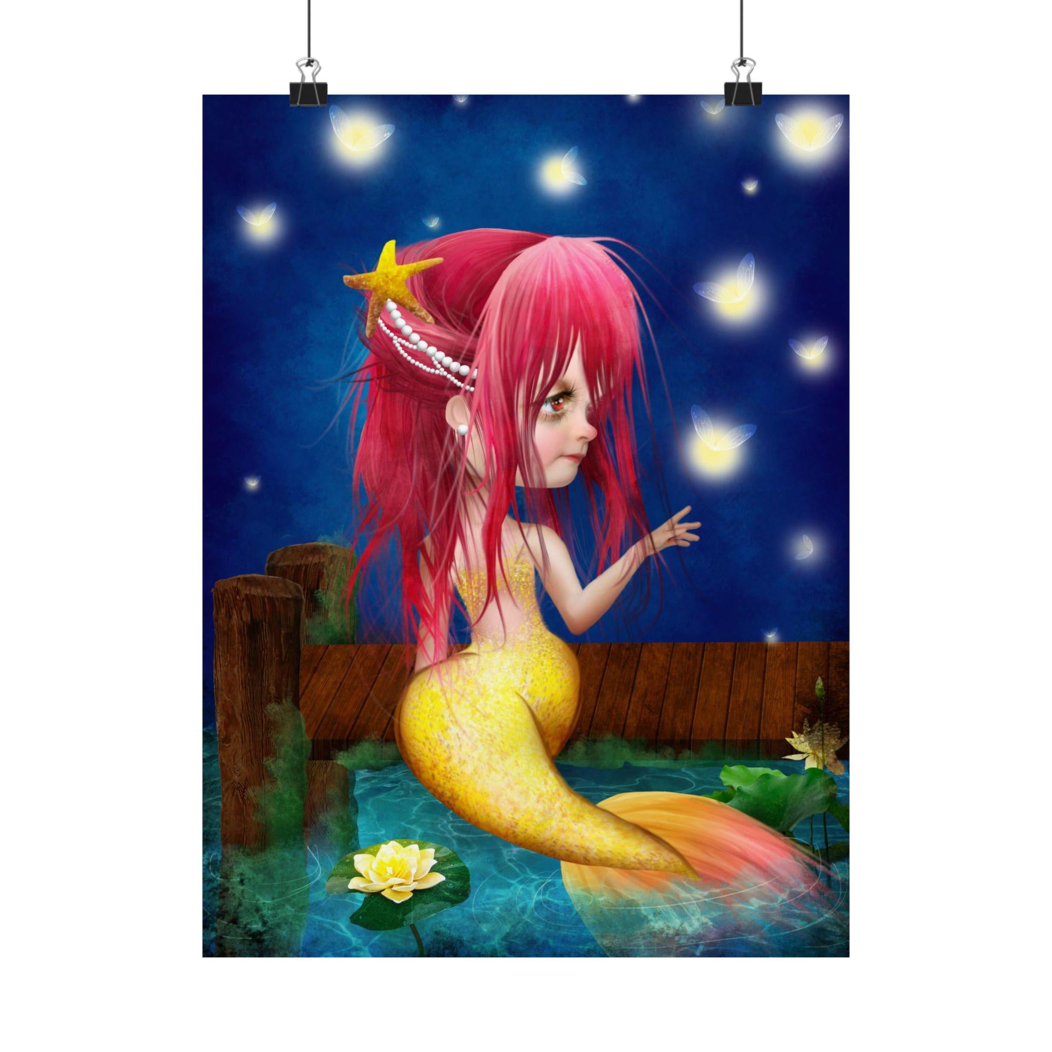 Midsummer Mermaid · Poster Print