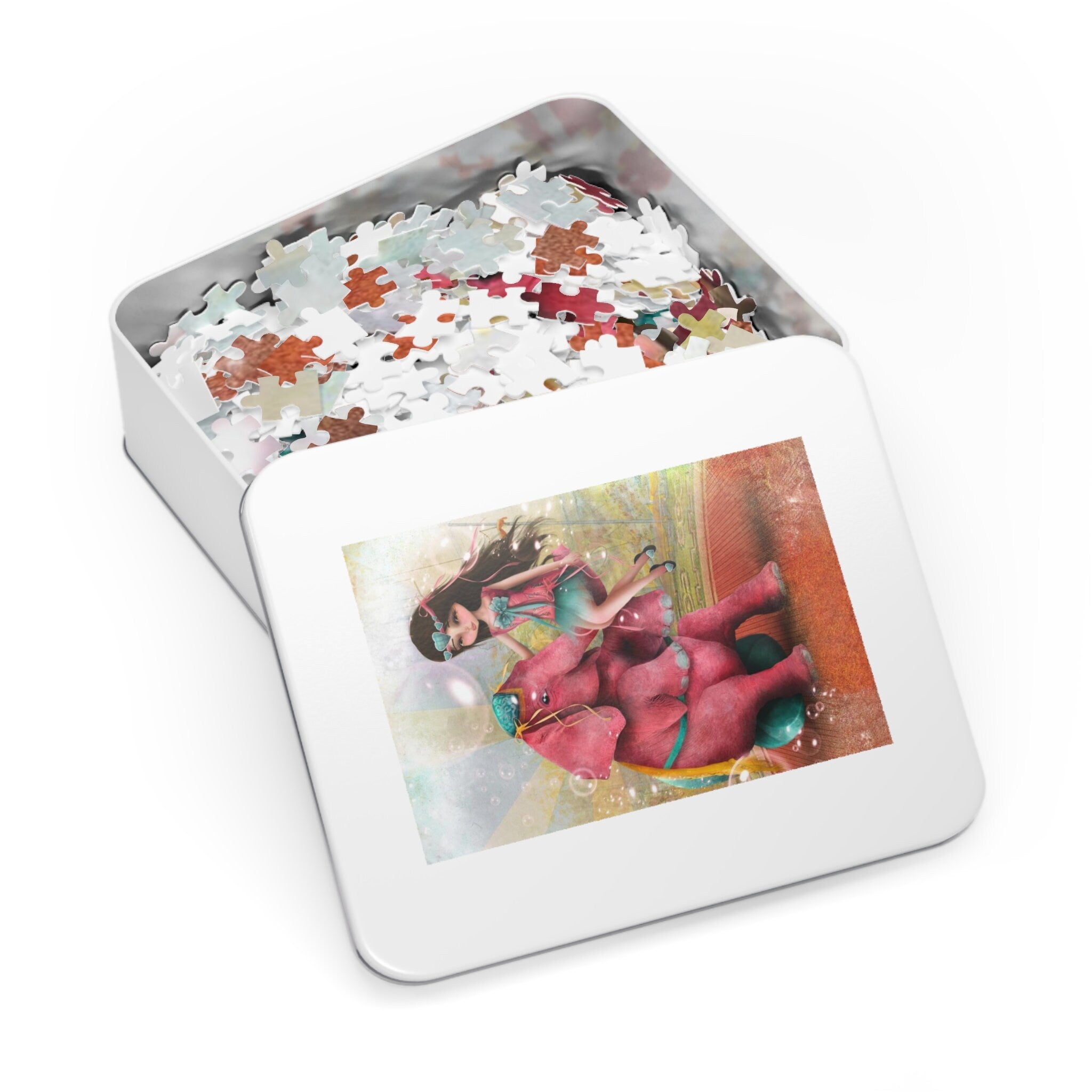 Chelsea and Beatriz the Pink Elephant · Jigsaw Puzzle