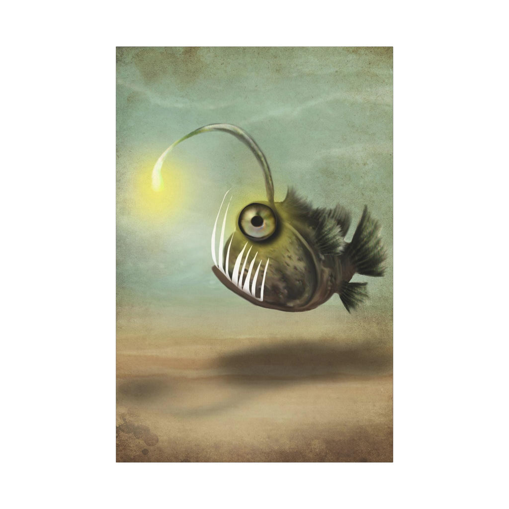 Mr. Fishy on his own · Canvas Print