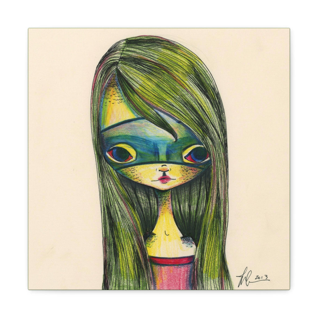 Green Girl · Canvas Print