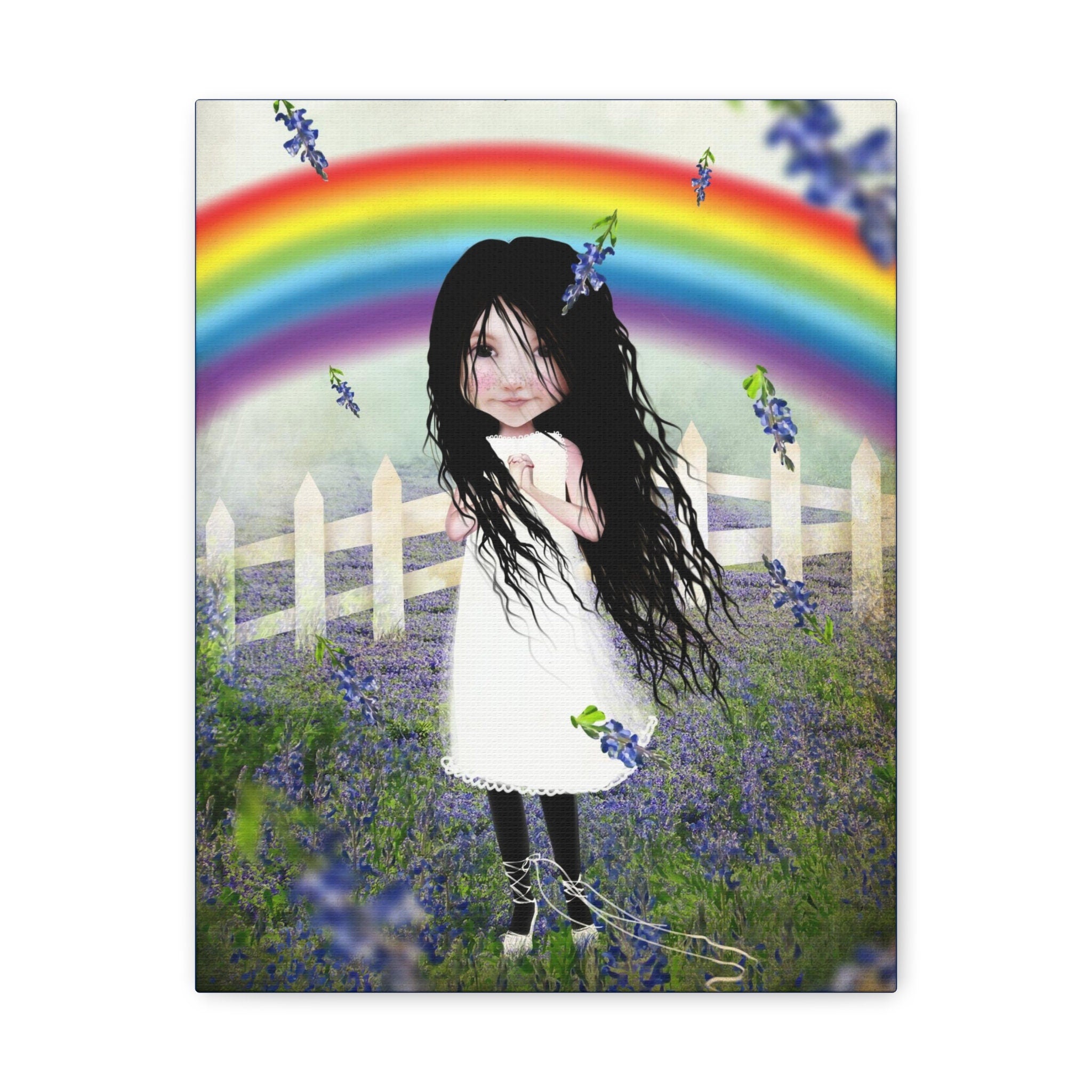 Bluebonnet Lane · Canvas Print