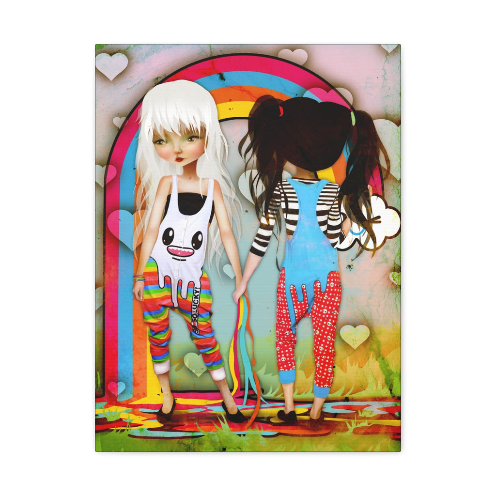 So So Happy Rainbow · Canvas Print