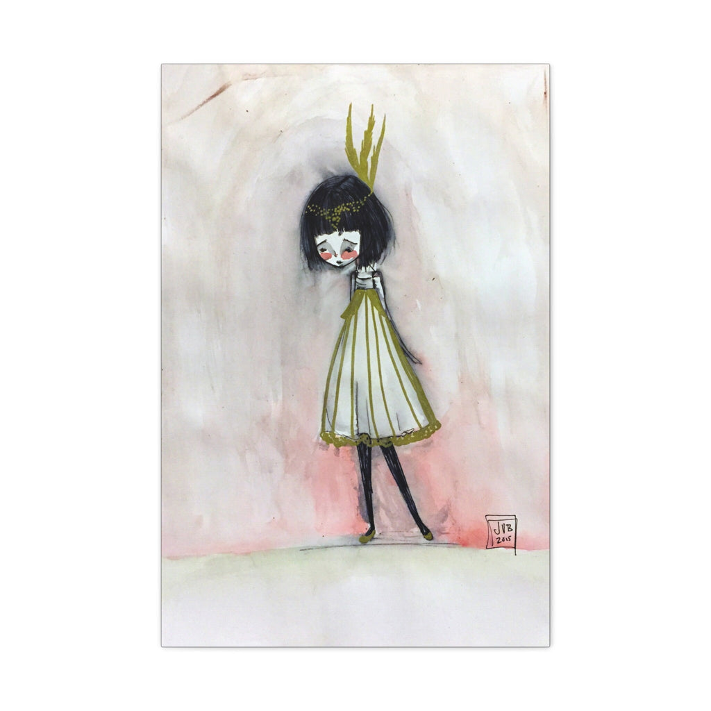 Golden Girl Flapper · Canvas Print