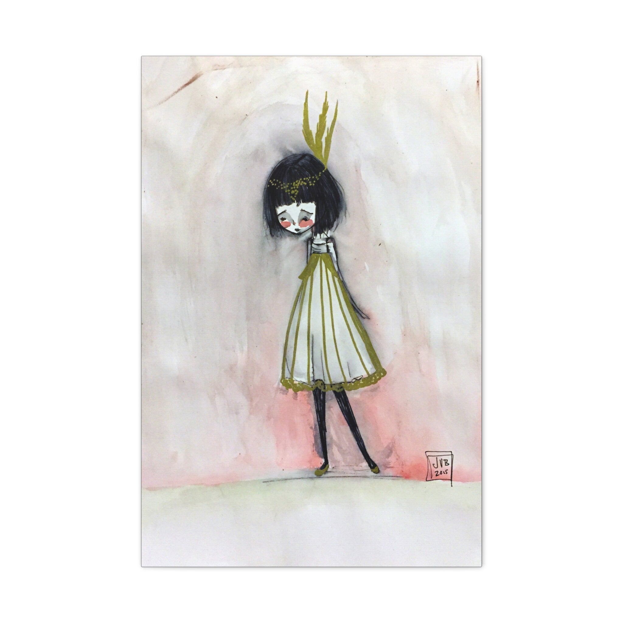 Golden Girl Flapper · Canvas Print