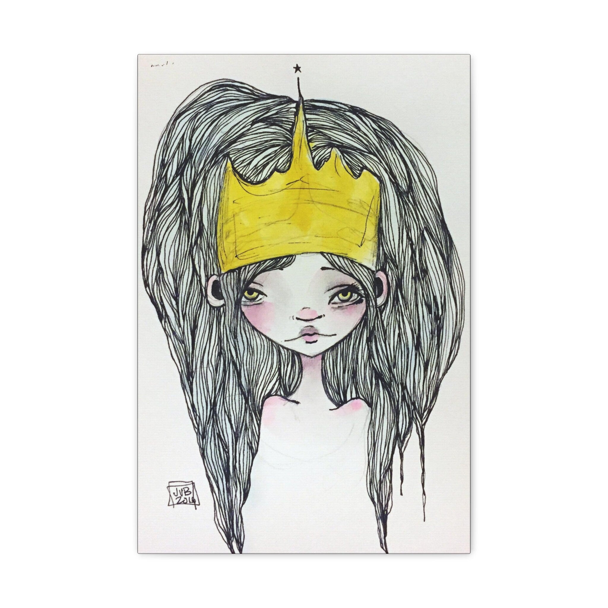 Crowned Princess · Canvas Print