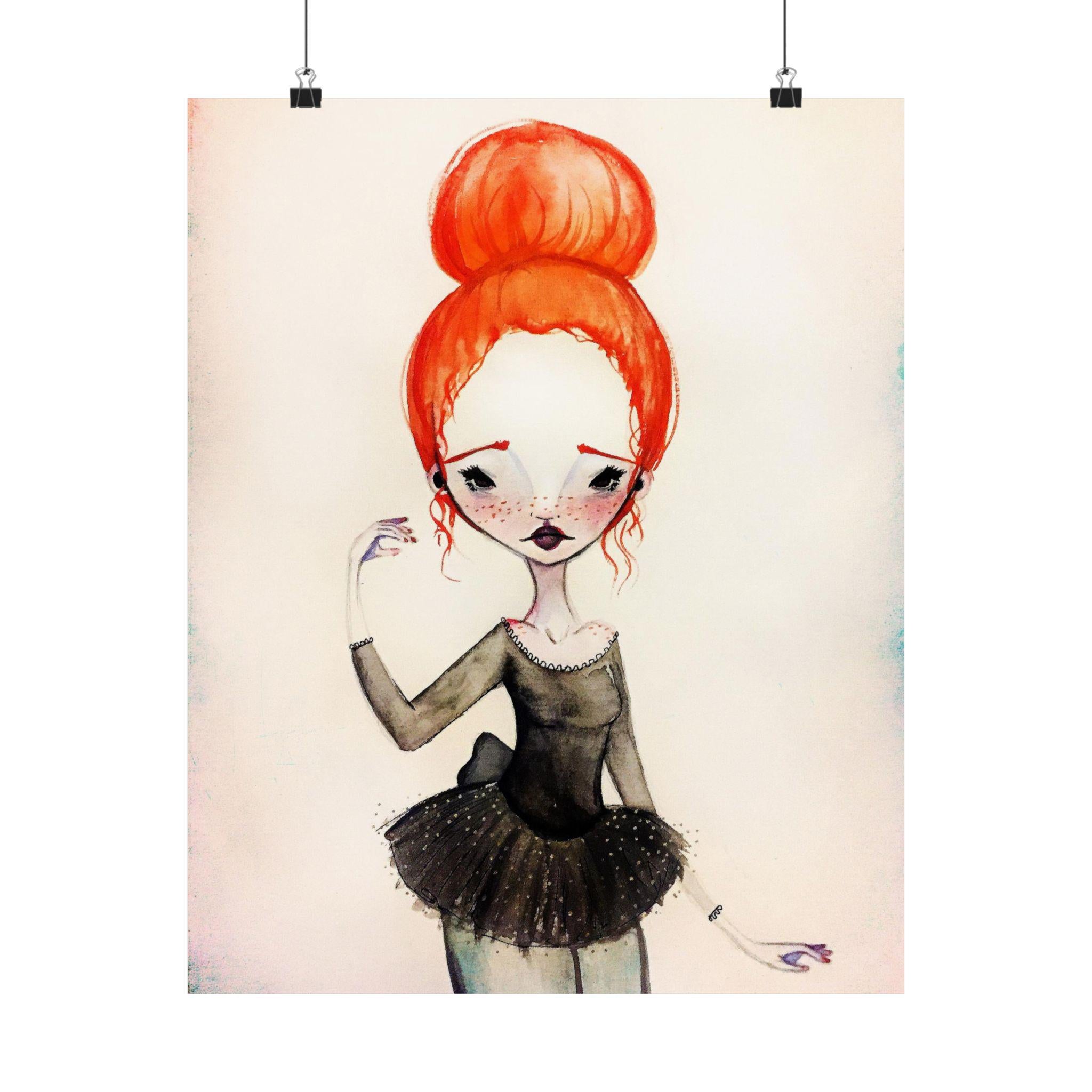 Ginger Ballerina · Poster Print