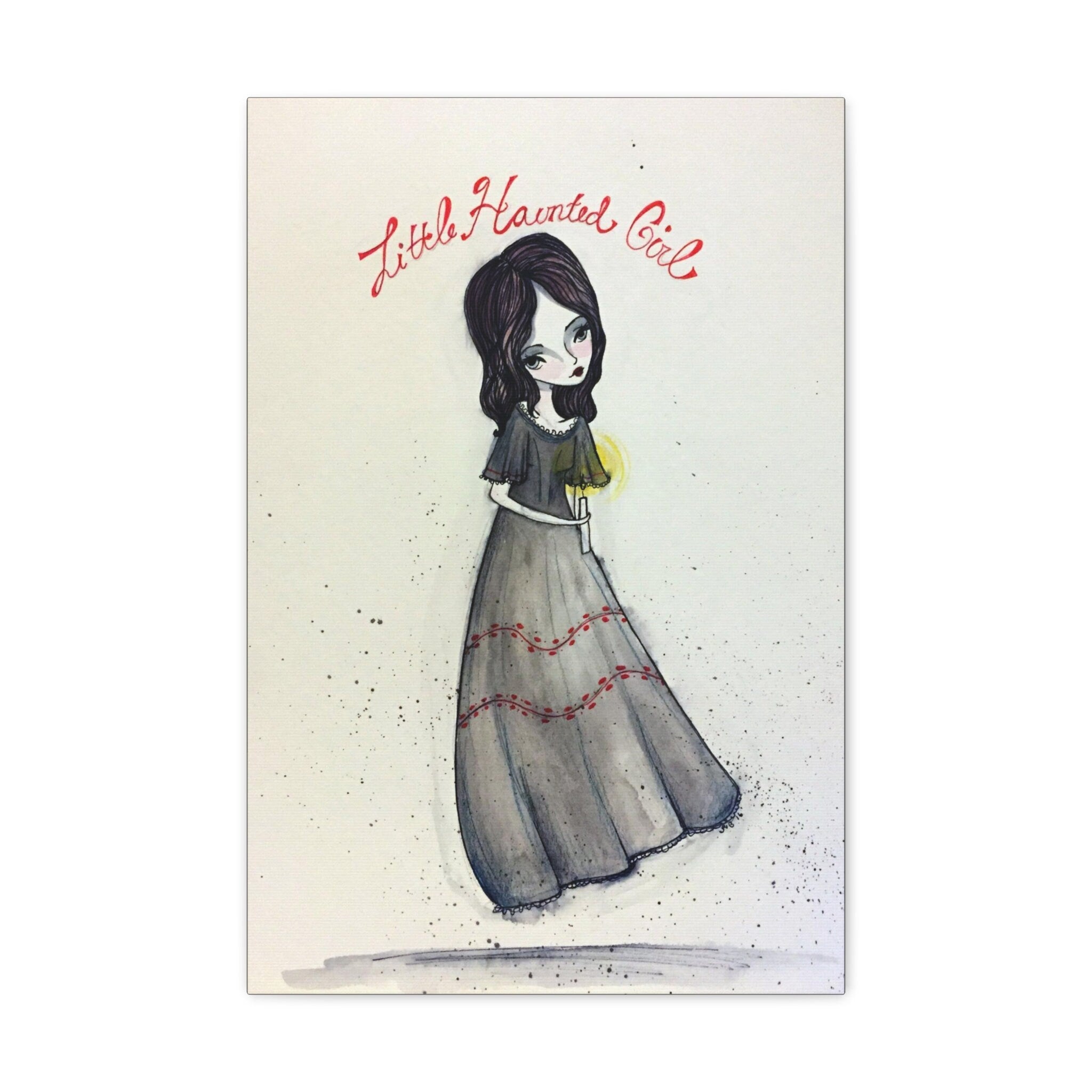 Little Haunted Girl · Canvas Print