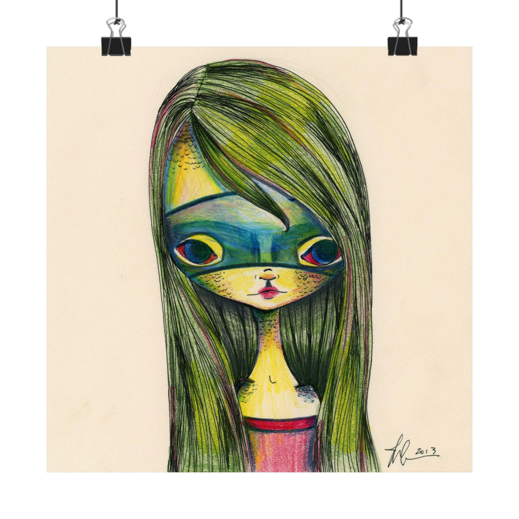 Green Girl · Poster Print