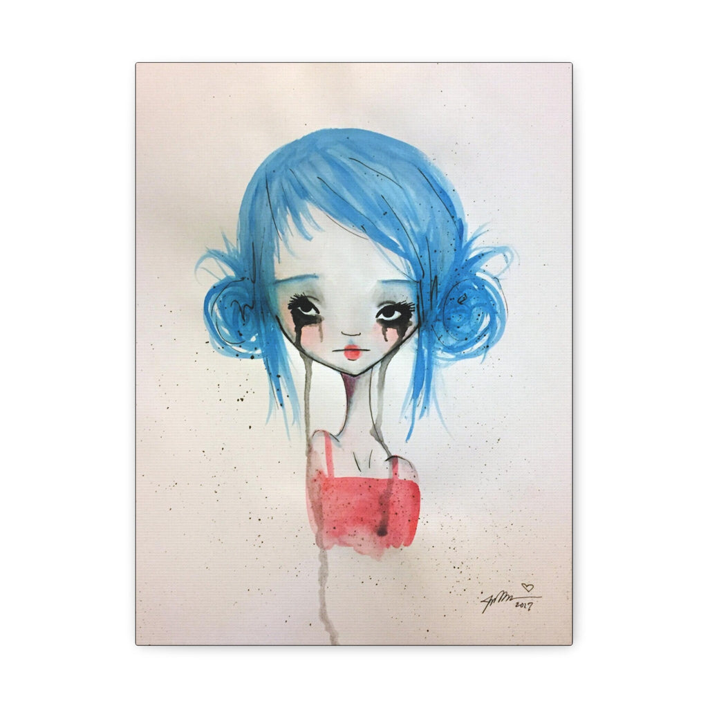 Blue Girl · Canvas Print