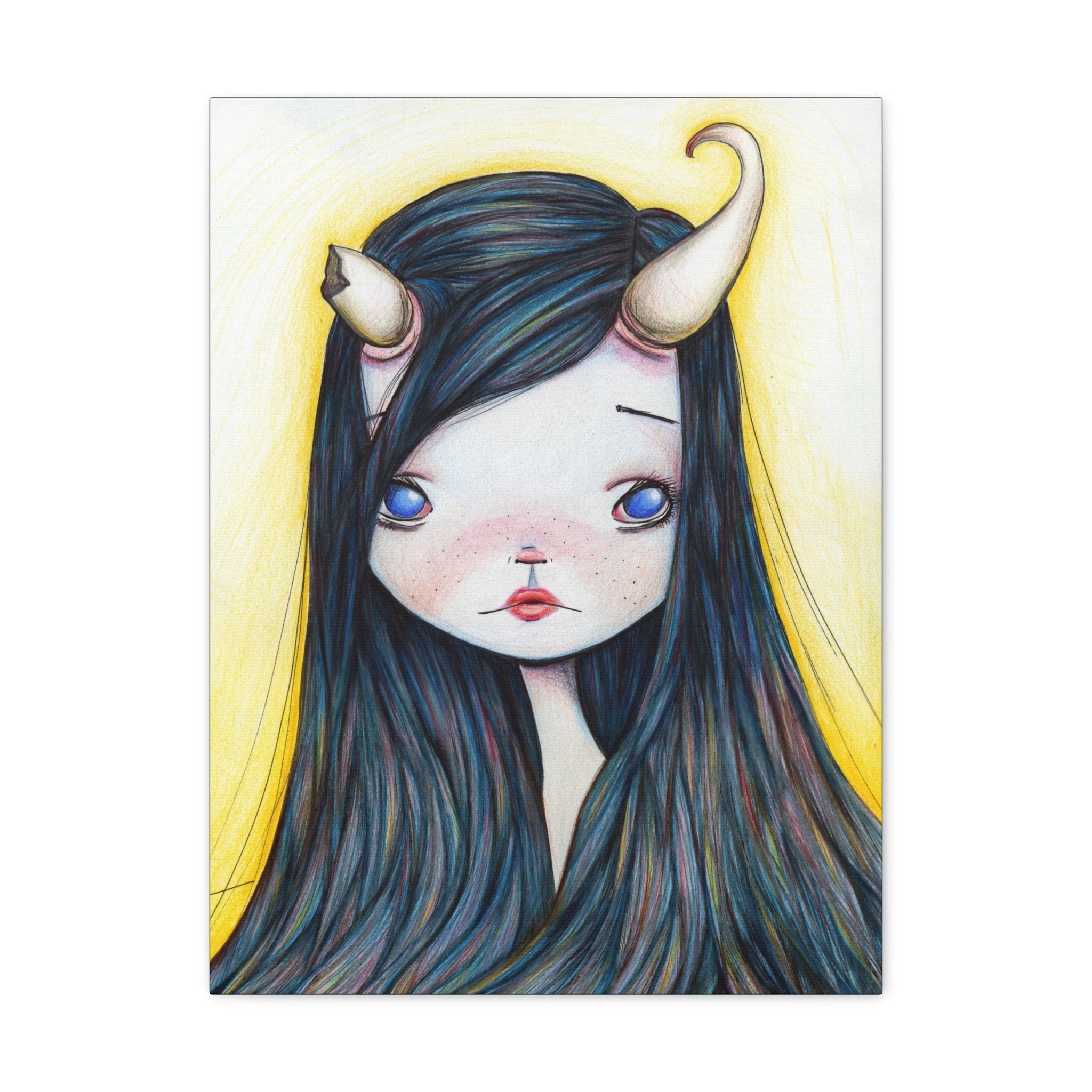 Lonely Girl · Canvas Print