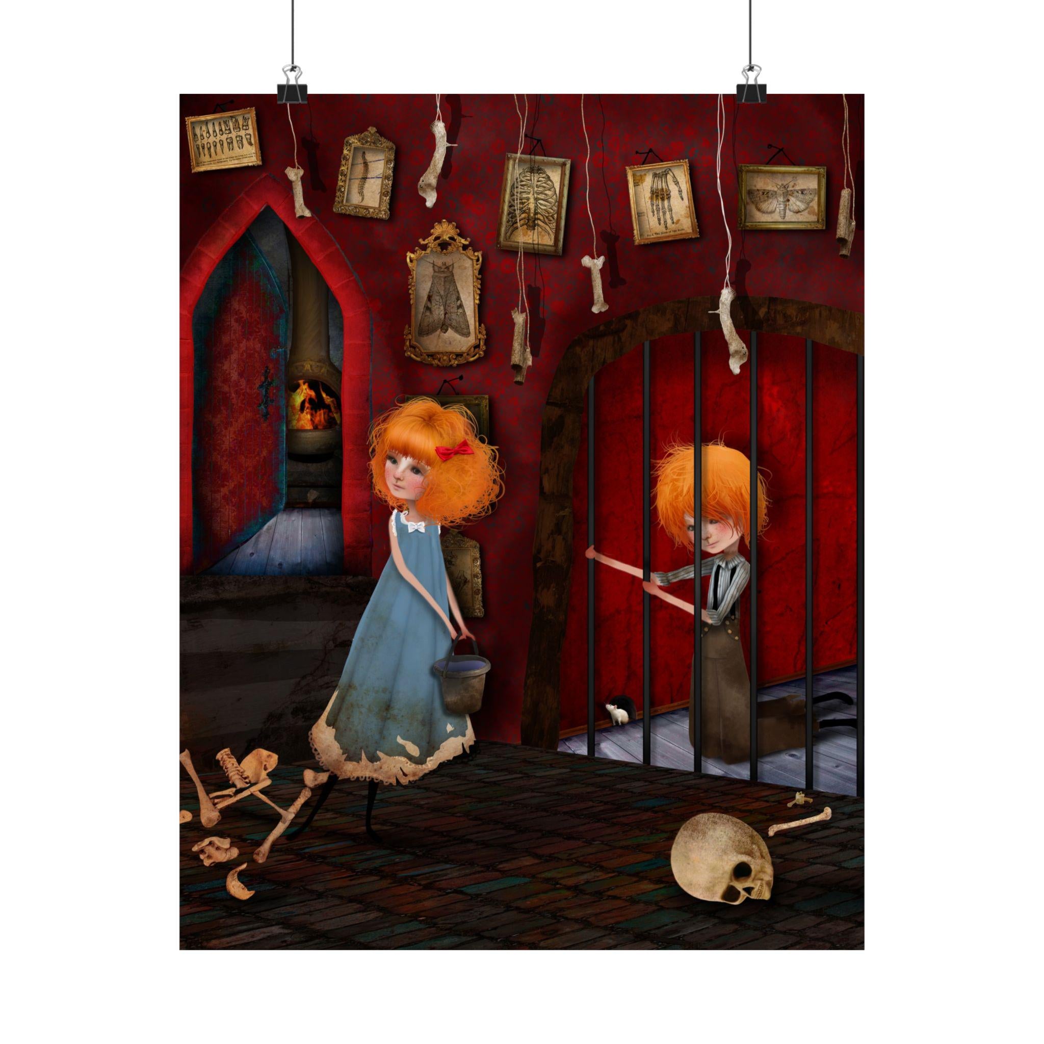 Hansel and Gretel Captive · Poster Print