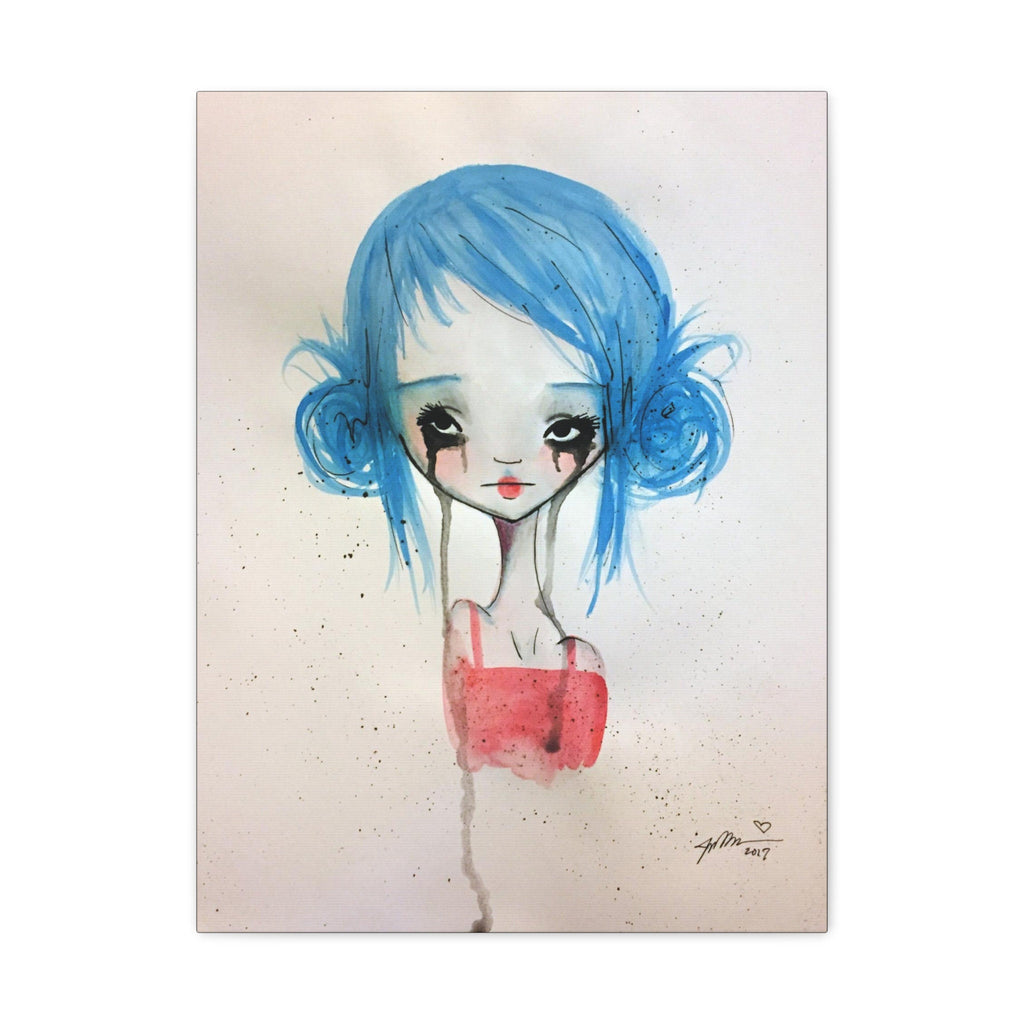 Blue Girl · Canvas Print