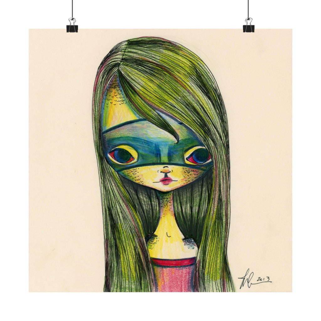 Green Girl · Poster Print
