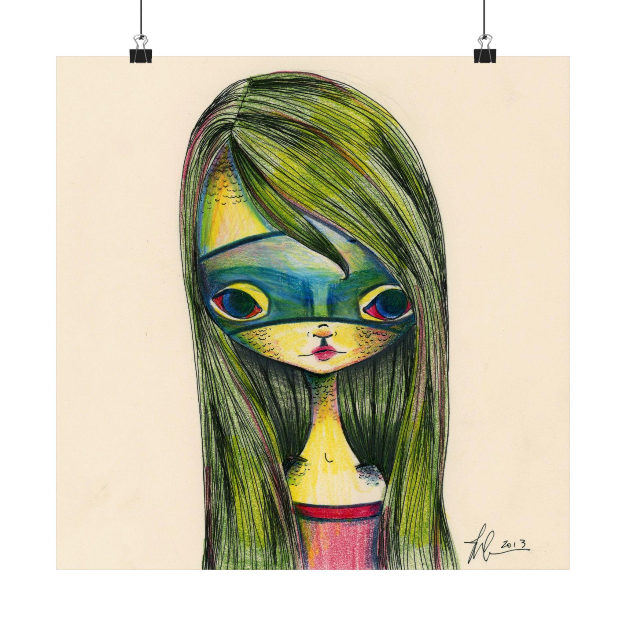 Green Girl · Poster Print