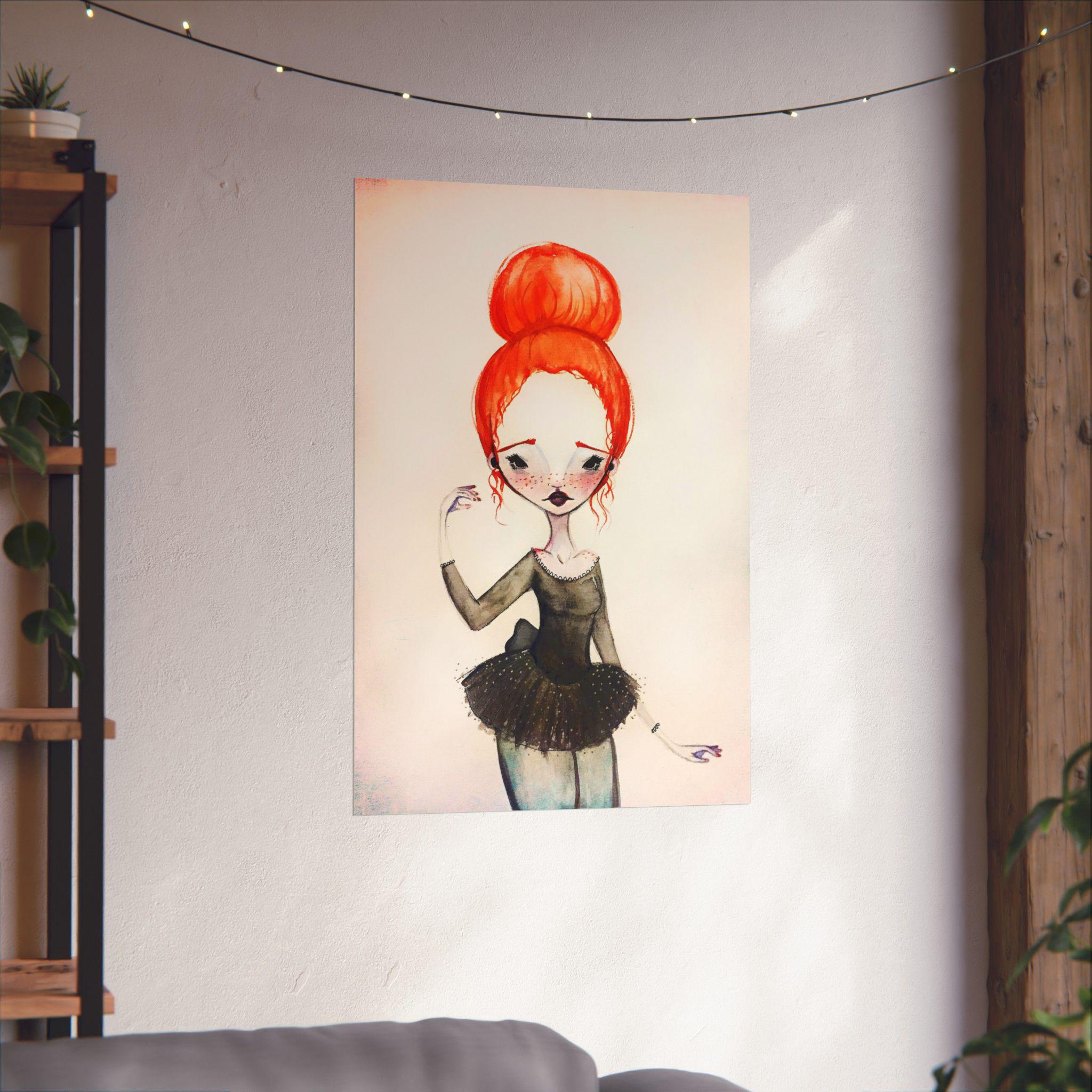Ginger Ballerina · Poster Print