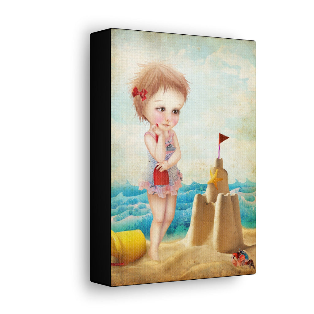 Samantha at the Shore · Canvas Print