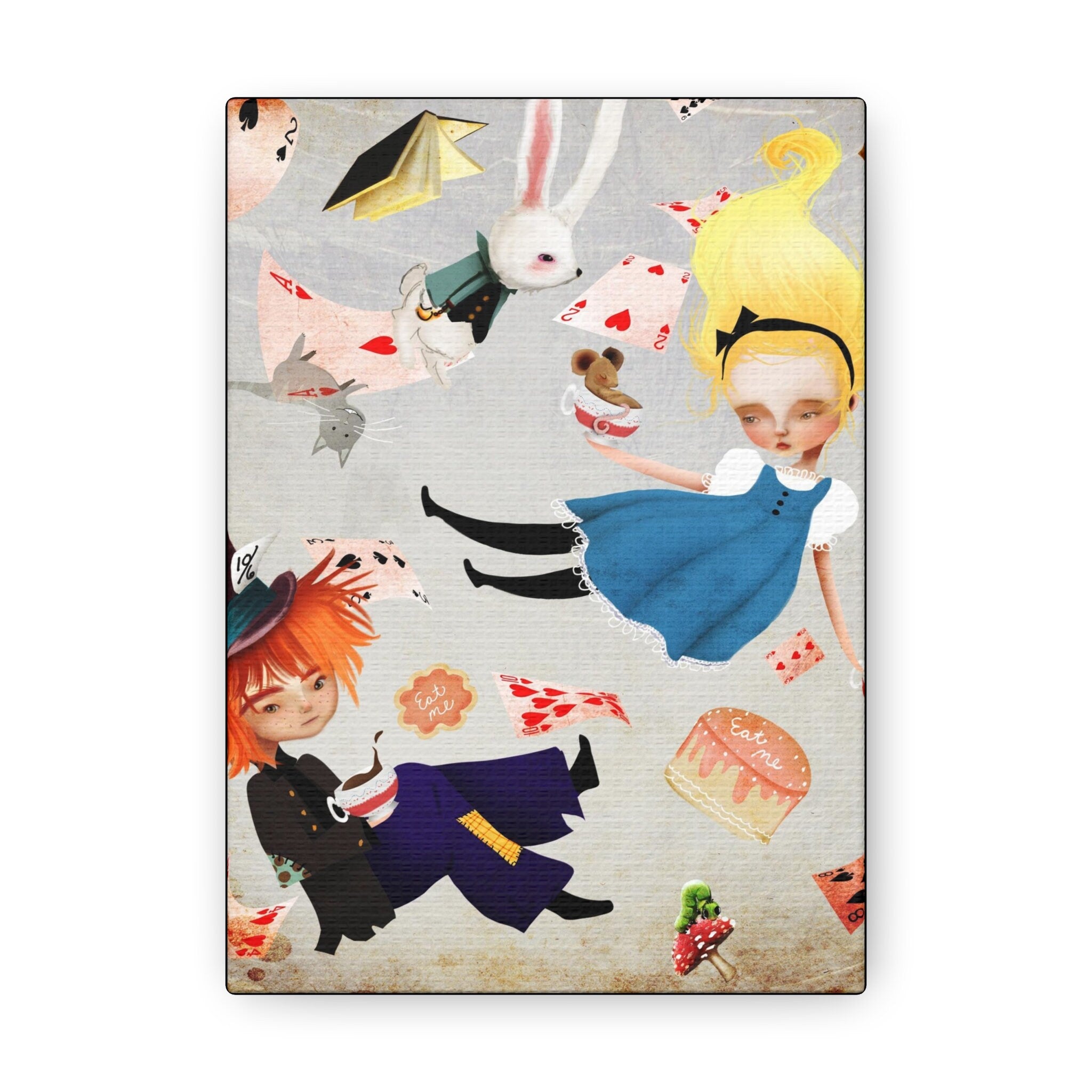 Alice and the Caterpillar · Canvas Print