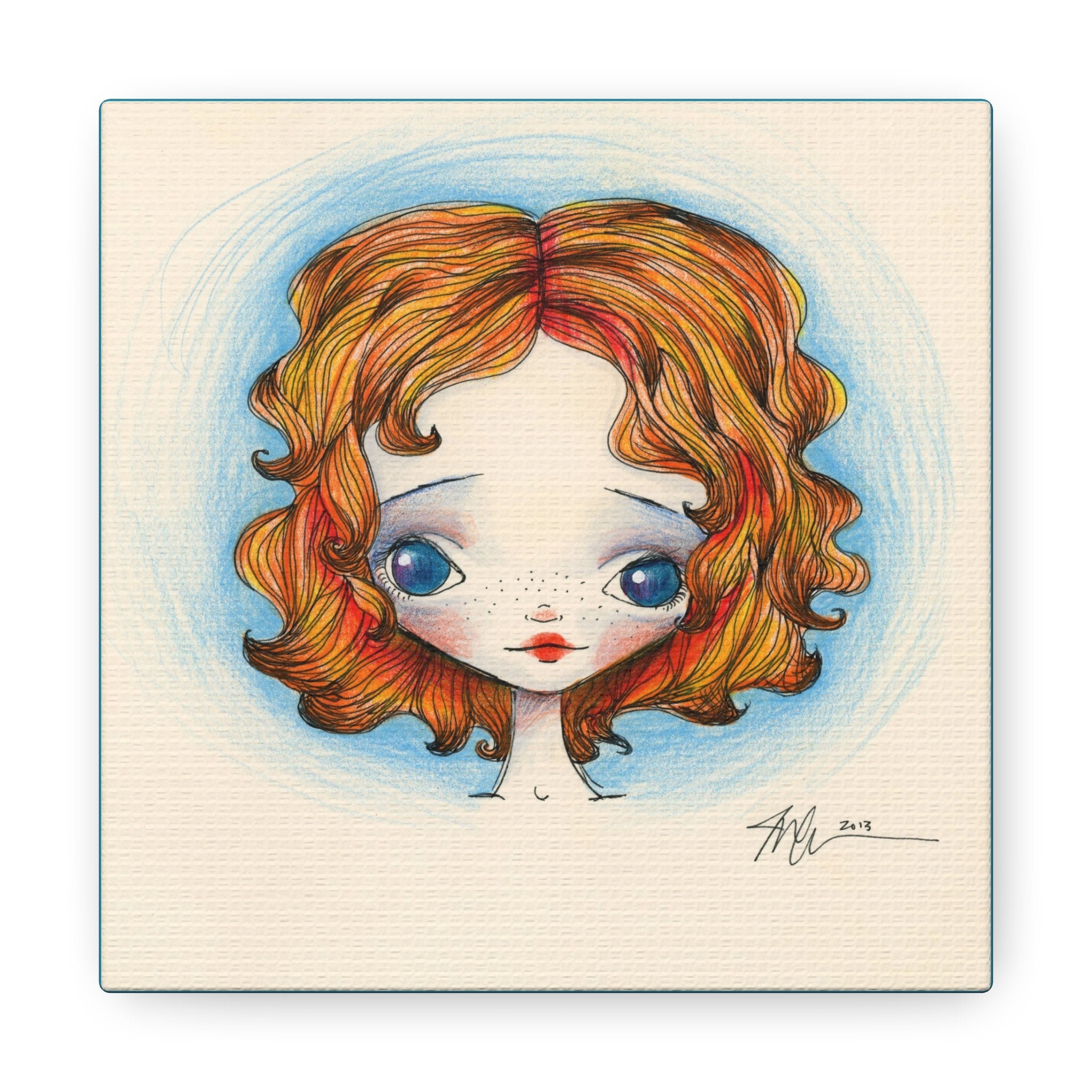 Ginger Girl · Canvas Print