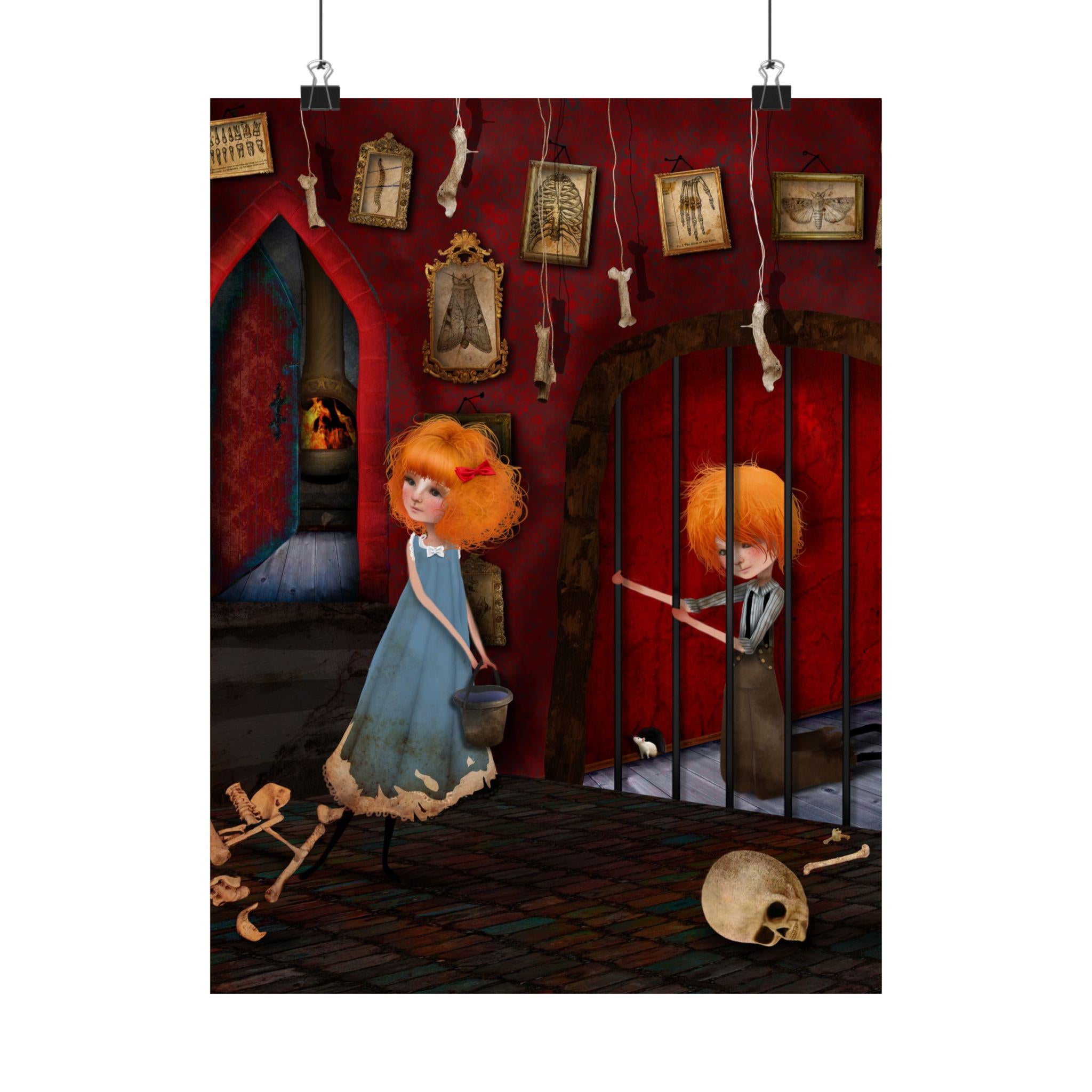Hansel and Gretel Captive · Poster Print